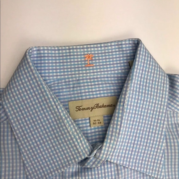 TOMMY BAHAMA MENS BUTTON SHIRT SZ 15 1/2 - 32  33 - Picture 8 of 9
